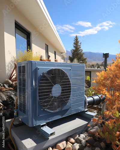 Efficient Heating: Air Source Heat Pump in Colorado Home\