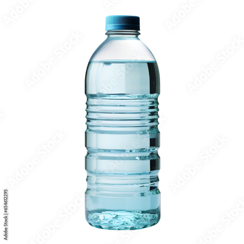 Bottle of Mineral Water Isolated on Transparent or White Background