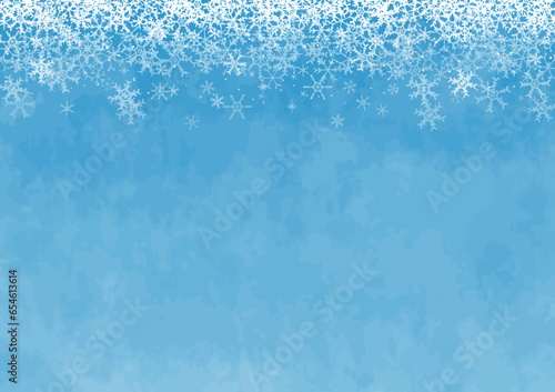 美しい雪の背景イラスト