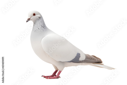 White Pigeon Isolated Transparent Background, Generative AI