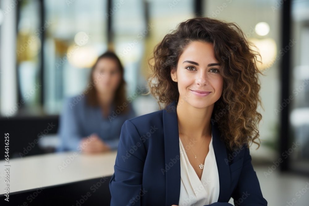 Portrait of woman at work. Lady in business. Businesswoman in the office Portrait of woman at work. Lady in business. Businesswoman in the office