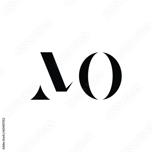 Abstract letter MO logo. This logo icon incorporate with abstract shape in the creative way.