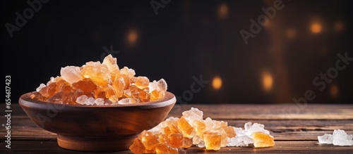 Frankincense crystals on wood photo