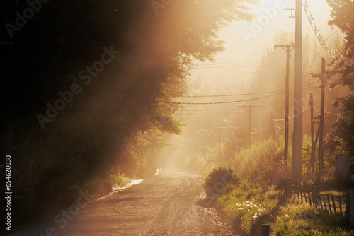 atardecer en algún camino