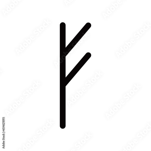 ルーン文字です。アルファベットではfを示します。