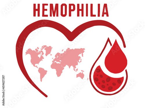 happy world hemophilia day, illustration, poster