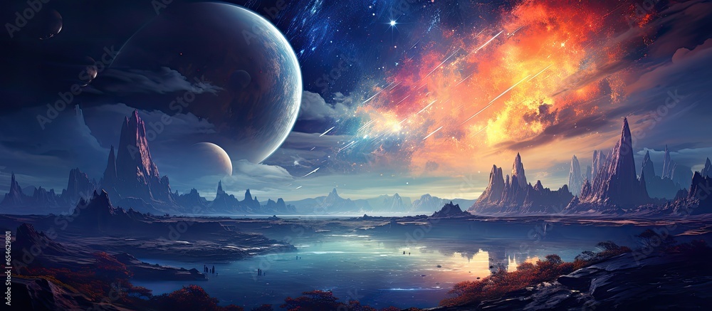 planets awesome science fiction wallpaper cosmic landscape