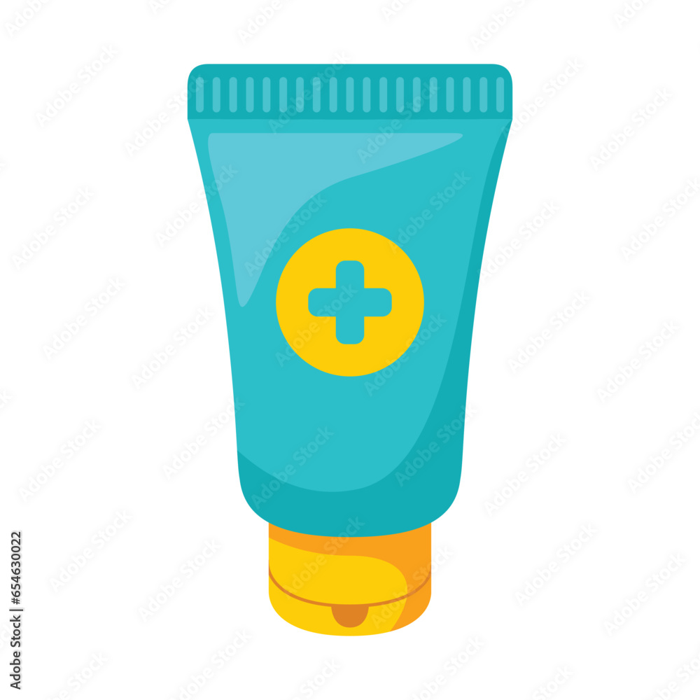 Fototapeta premium Medical cream icon design illustration. Vector design