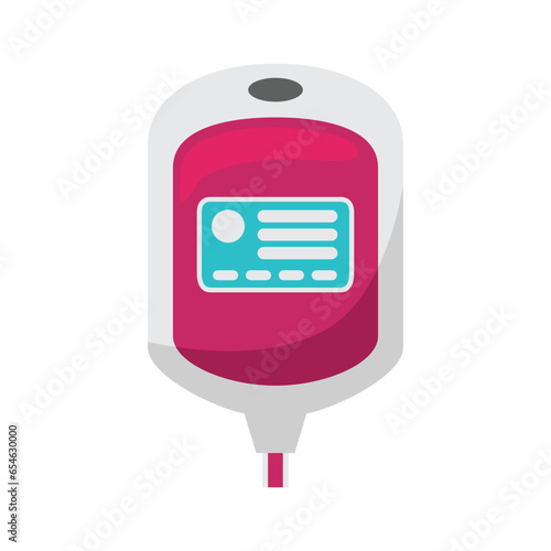 Blood bag icon design illustration. Vector design