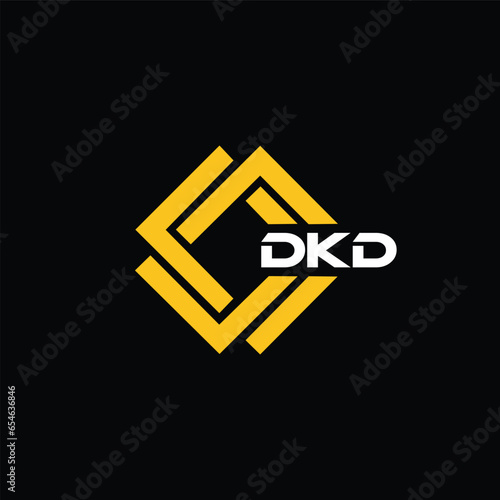 DKD letter design for logo and icon.DKD typography for technology, business and real estate brand.DKD monogram logo. photo