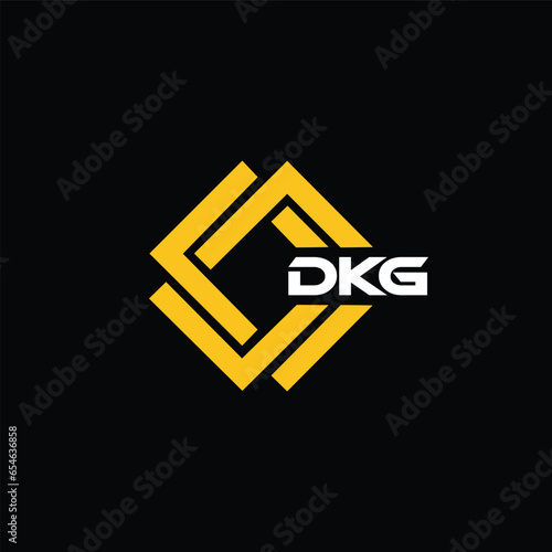 DKG letter design for logo and icon.DKG typography for technology, business and real estate brand.DKG monogram logo. photo