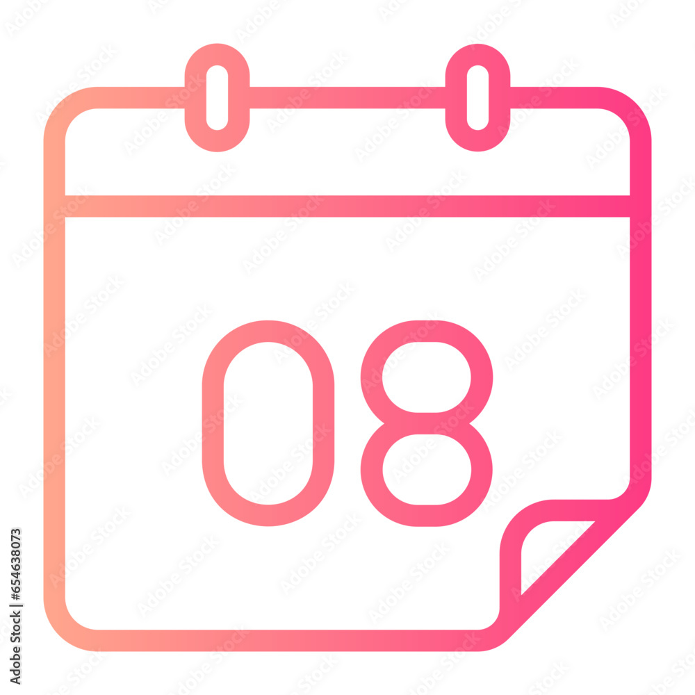 eight gradient icon eight gradient icon