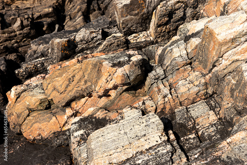 Closeup natural rock background. Rock texture