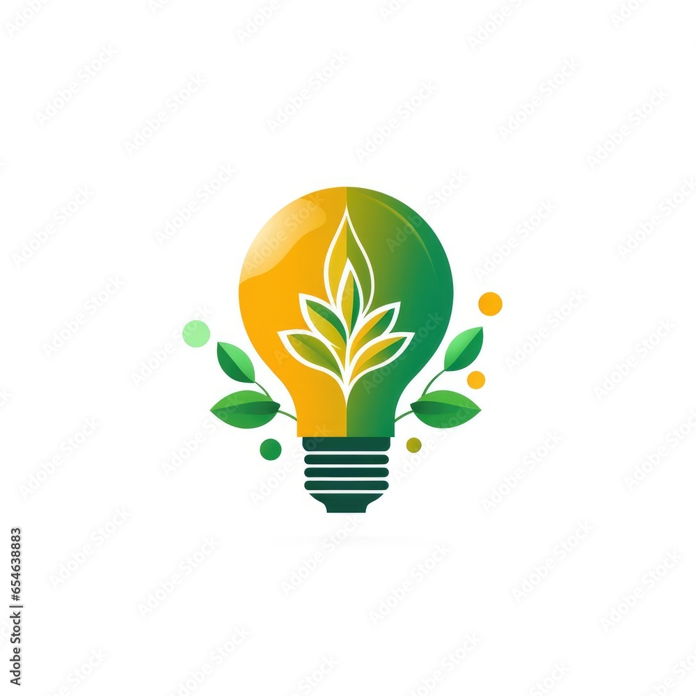 Light bulb logo, AI generated Image Light bulb logo, AI generated Image