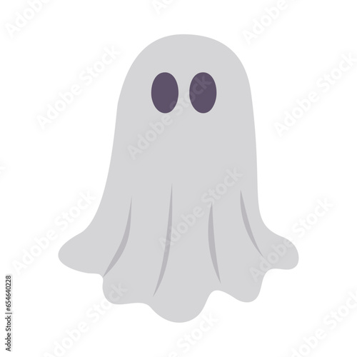 Â∏É„ÇíË¢´„Å£„Åü„Åä„Å∞„Åë„ÄÇ„Éï„É©„ÉÉ„Éà„Å™„Éô„ÇØ„Çø„Éº„Ç§„É©„Çπ„Éà„ÄÇ
Cloth ghost. Flat designed vector illustration.