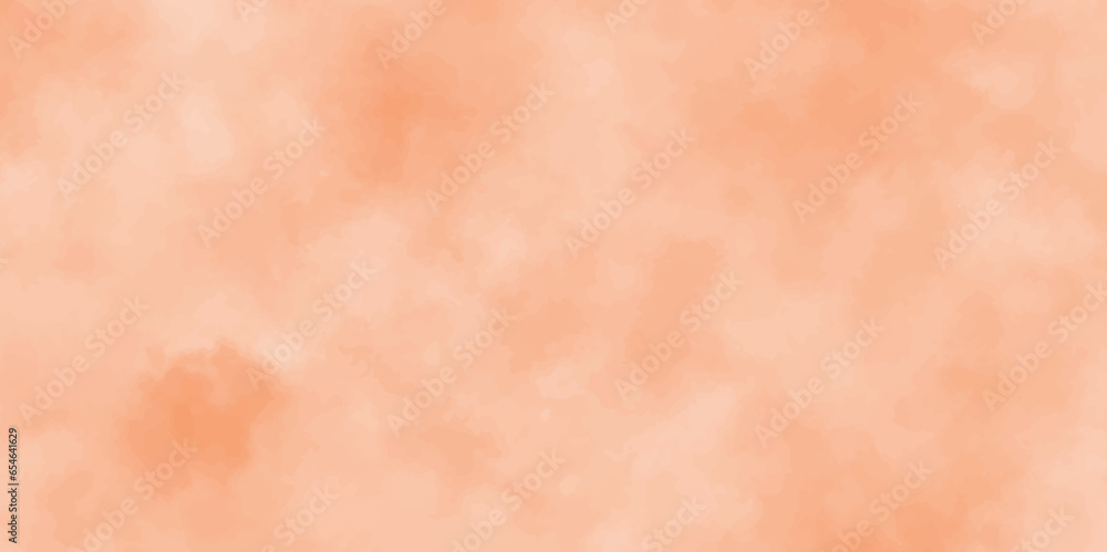 Fototapeta premium Old paper texture with stains and scratches, beautiful and colorful abstract watercolor background.Orange watercolor background hand-drawn with copy space for text . online shopping banner concept.,