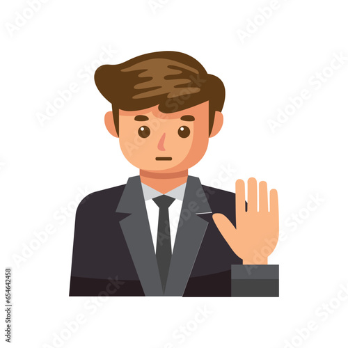 Lawyer icon illustration. Vector design