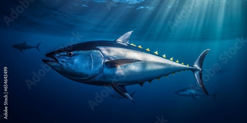 Bluefin Tuna Fish Under The Ocean © Resdika