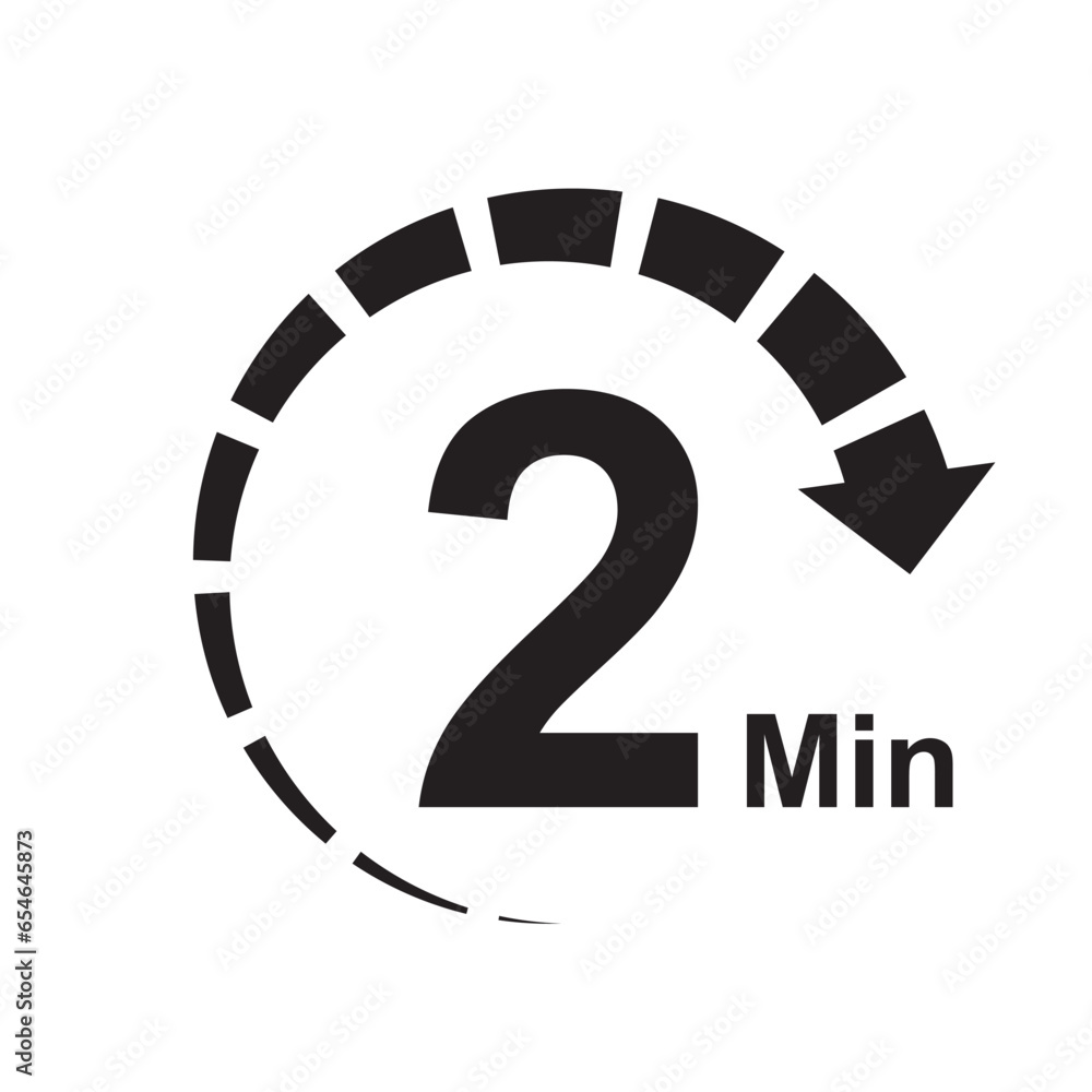 2 minute timer clock icon vector illustration eps 2 minute timer clock icon vector illustration eps