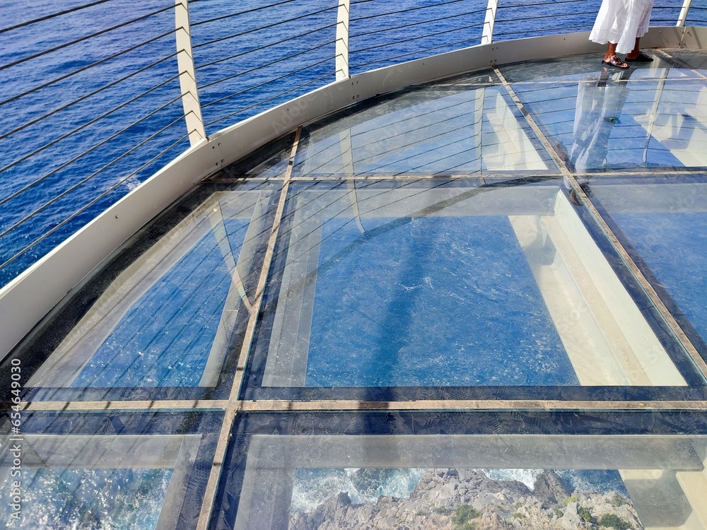 Maratea - Pavimento trasparente della Sky Walk