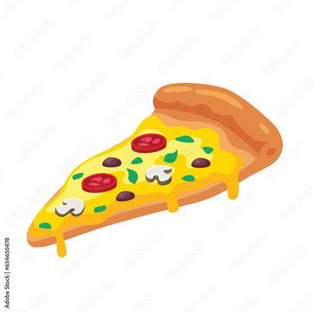 Pizza icon illustration. Vector design Pizza icon illustration. Vector design