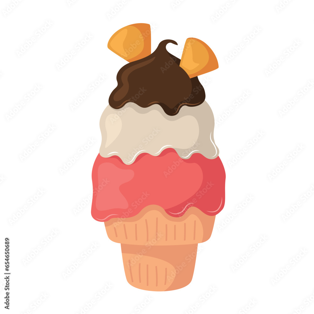 Ice cream icon illustration. Vector design Ice cream icon illustration. Vector design