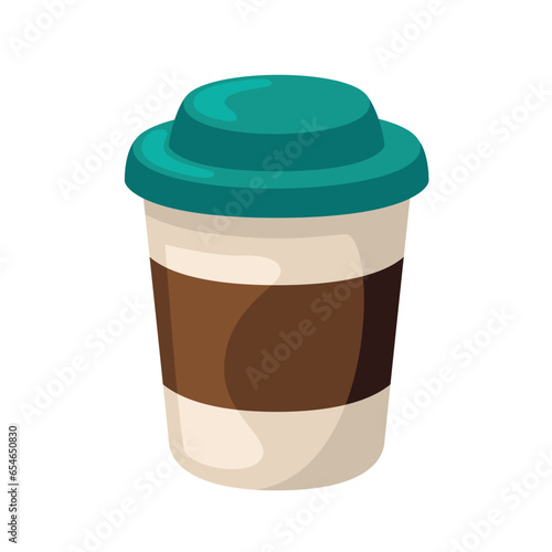 Drink coffee icon illustration. Vector design