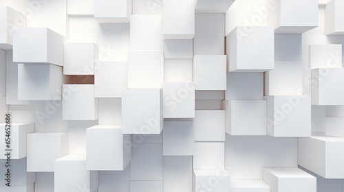 White square polygon background