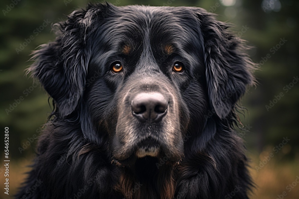 Generative AI : Large dog breed kurtshaar close-up Dog nos