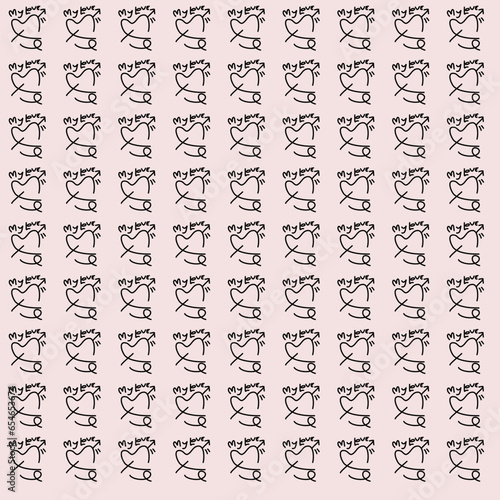 pattern with characters