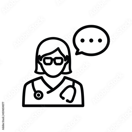 Medical doctor advice vector icon