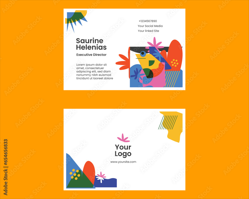 Fototapeta premium Modern Business Card Design Template