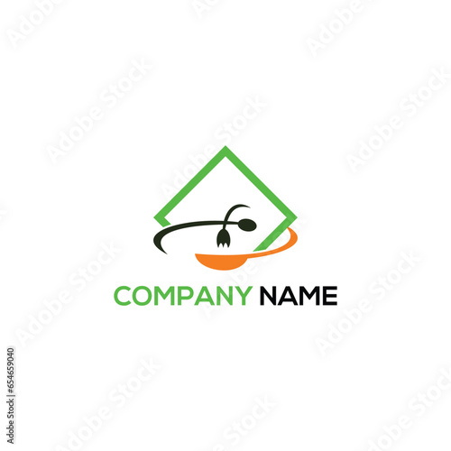 Food logo design vector template.