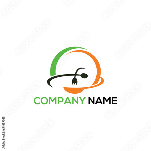 Food logo design vector template.