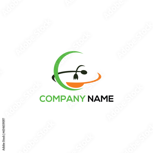 Food logo design vector template.