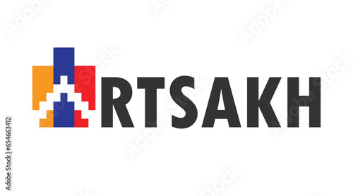 Artsakh vector logo.  Freedom Artsakh illustration.