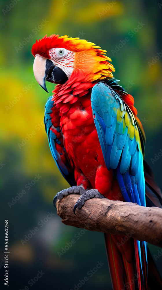 Macaw parrot are the most beautiful birds in the world, ranked number 5 in natural beauty.