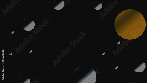 black background with drops of water