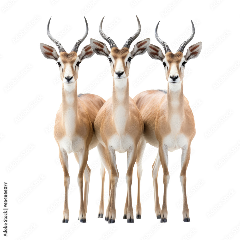 Impalas on transparent background Impalas on transparent background
