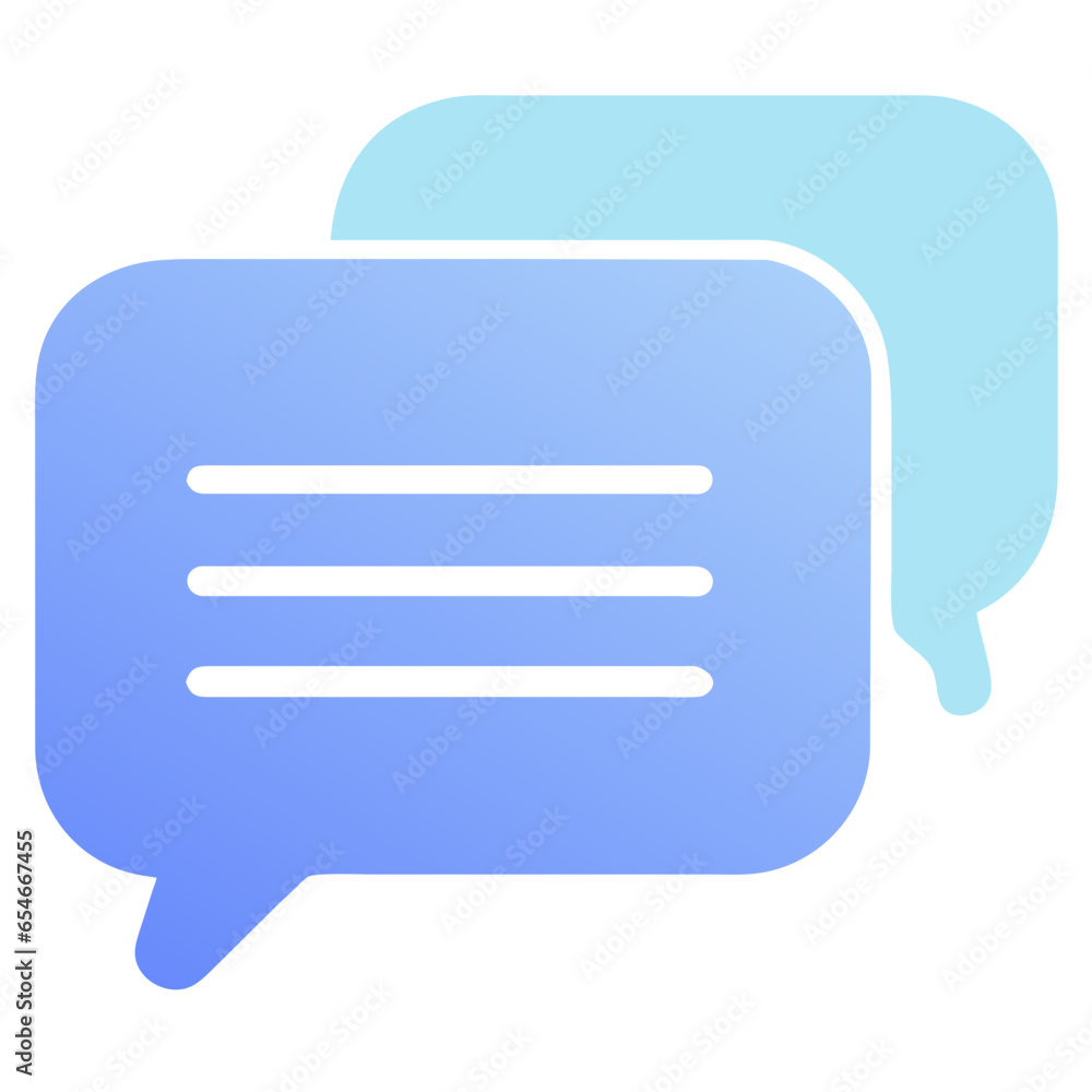 double talk bubble message icon
