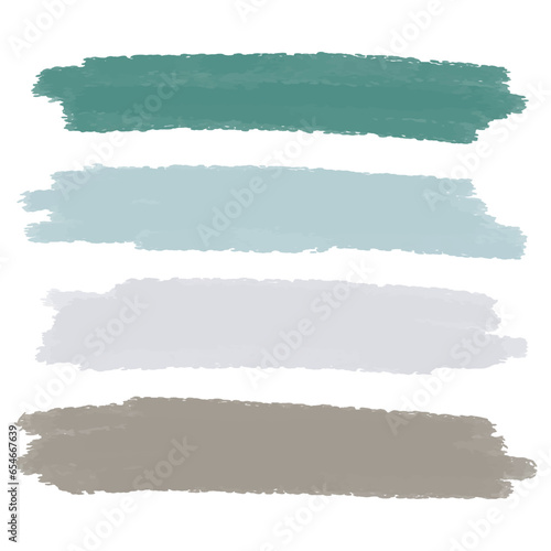 Vector collection of hand drawn scribbles. Color palette for your design