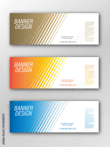Abstract vector banner template. Illustration for the design of banners, posters, cards and visual content