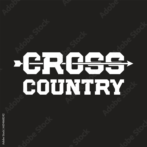 CROSS COUNTRY T shirt design vector 