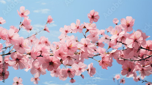 A bunch of pink flowers