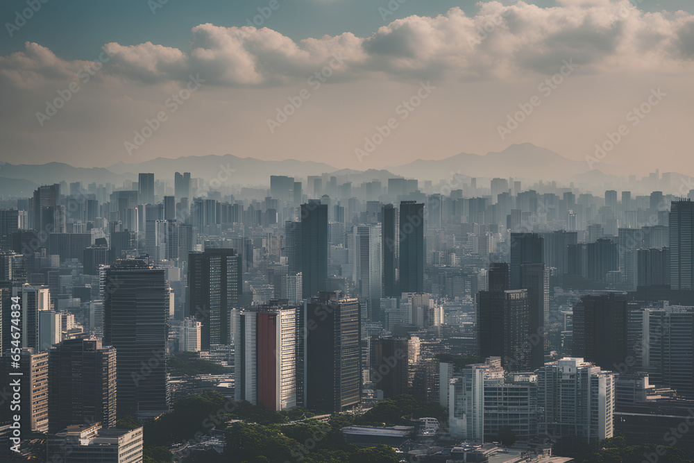 city cityscape. Generative AI

