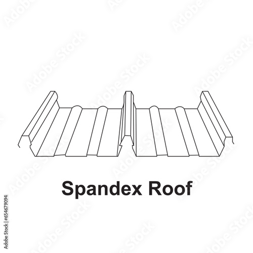 Spandex metal roof icon