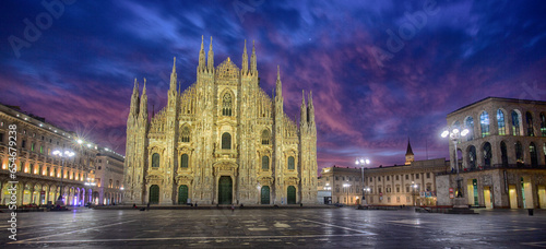 Milan Duomo in sunrise