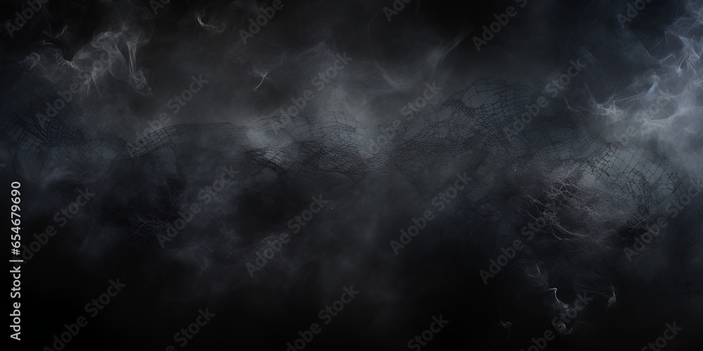 Horror poster design with black gloomy sky grunge texture and dark gray clouds background for scar