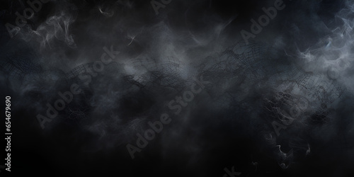 Horror poster design with black gloomy sky grunge texture and dark gray clouds background for scar photo