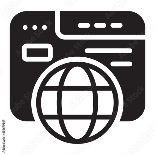 web glyph icon